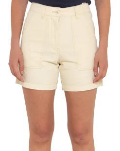 Mona Herringbone Short - Bone White