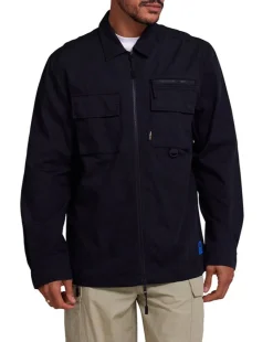 Onshore Zip Shirt - Black