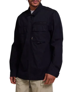Onshore Zip Shirt - Black