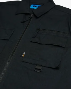 Onshore Zip Shirt - Black