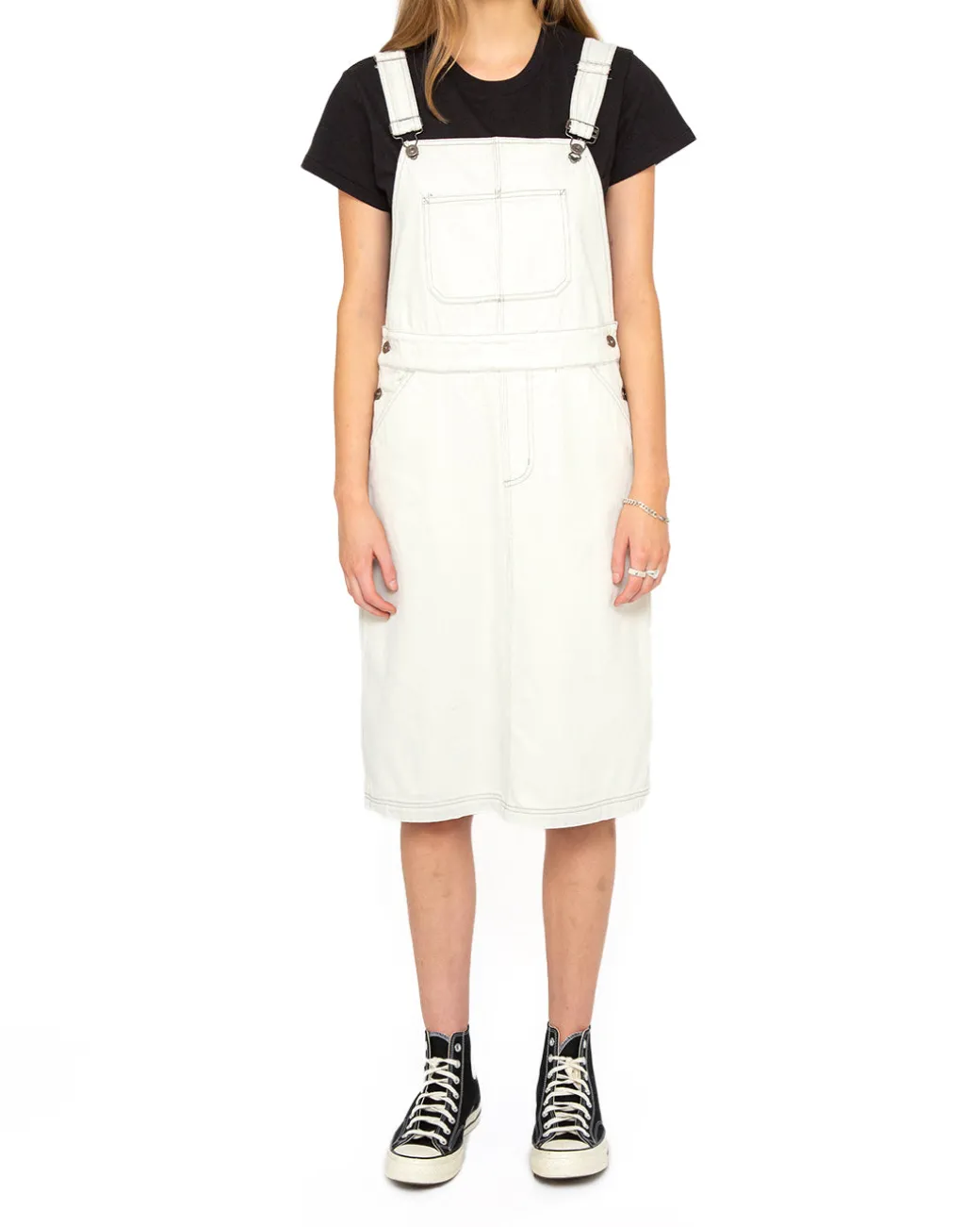 Overall Dress (Relaxed Fit) - Bleached White