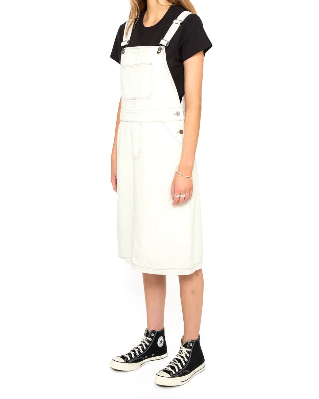 Overall Dress (Relaxed Fit) - Bleached White