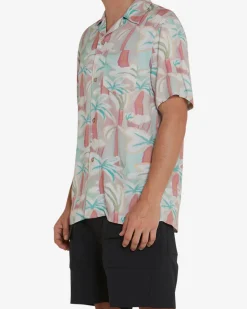 Palms Shirt - Sea Foam
