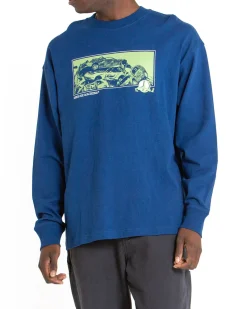 Piece Of Scrap Long Sleeve Tee - Blue
