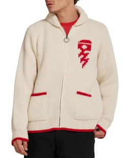 Piston Shawl Cardigan - Dirty White