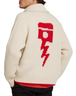 Piston Shawl Cardigan - Dirty White