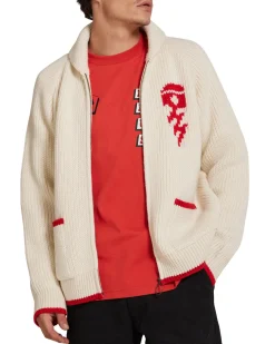 Piston Shawl Cardigan - Dirty White