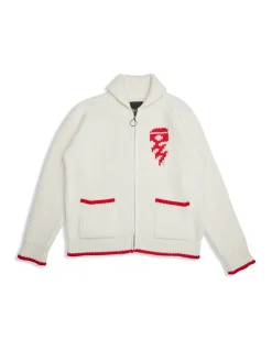 Piston Shawl Cardigan - Dirty White