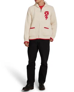 Piston Shawl Cardigan - Dirty White