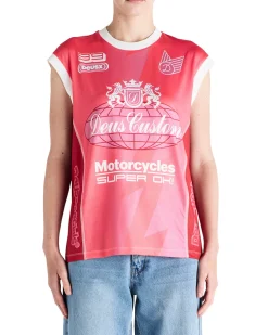 Project Mayhem Moto Tank - Cherry