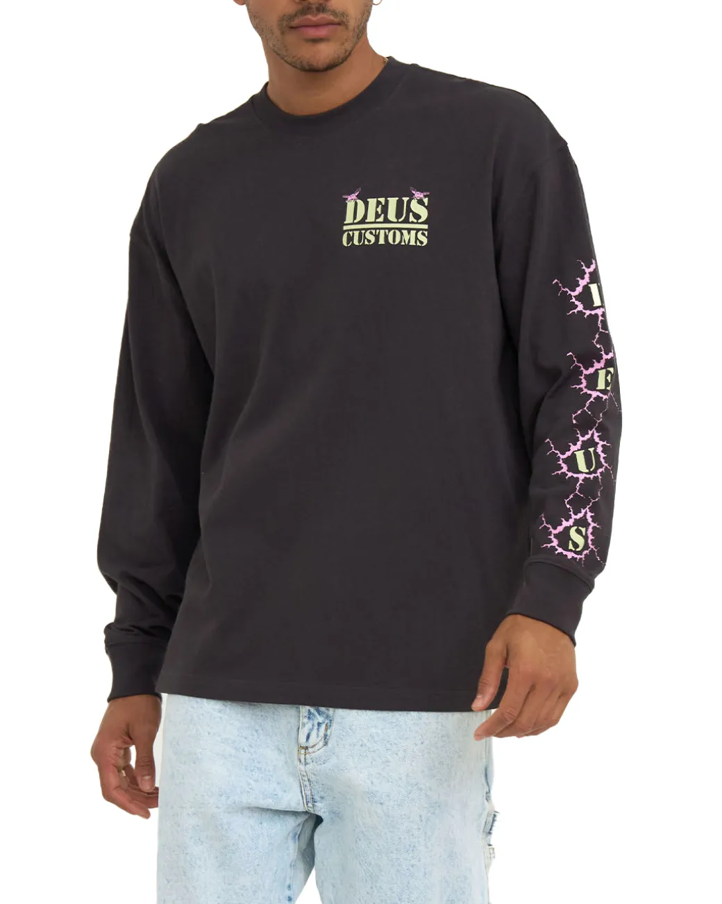 Pub Nuisance Long Sleeve Tee - Anthracite