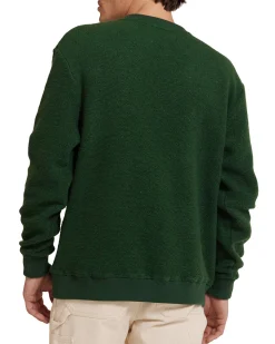 Reo Textured Fleece - Forest Green