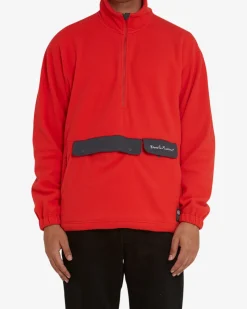 Ridgeline Fleece Pullover - Blaze Orange