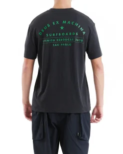 Sao Paulo Surf Address Tee - Black