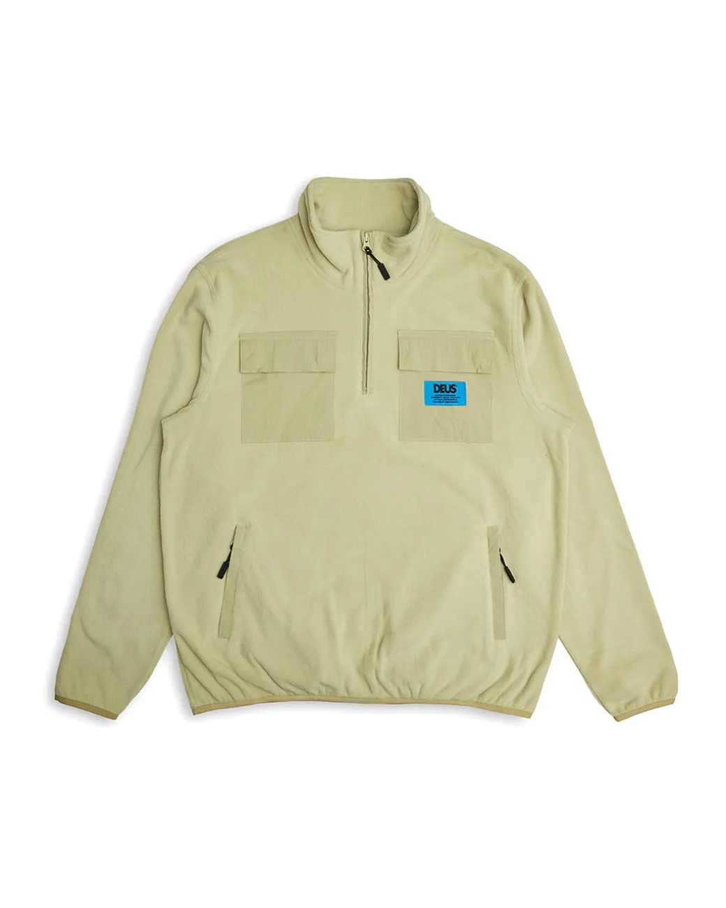Section Zip Neck Fleece - Sage Green