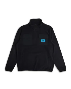 Section Zip Neck Fleece - Black