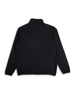 Section Zip Neck Fleece - Black