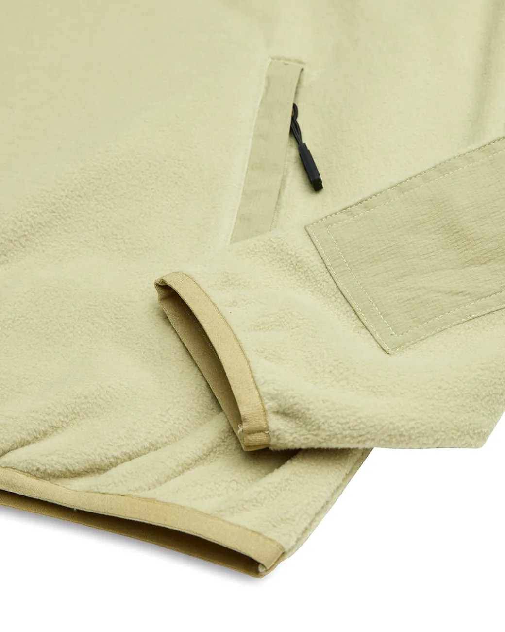 Section Zip Neck Fleece - Sage Green