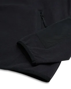 Section Zip Neck Fleece - Black