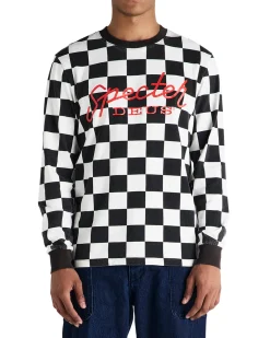 Specter Long Sleeve Tee - Black-White