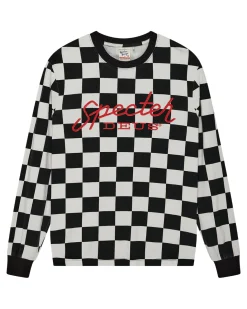 Specter Long Sleeve Tee - Black-White