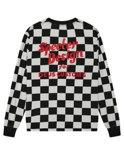 Specter Long Sleeve Tee - Black-White