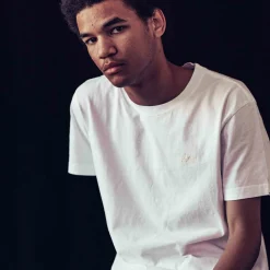 Standard Embroidered Tee - White