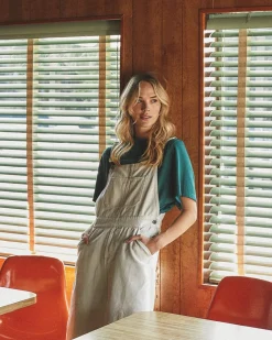 Stanley Overall Dress - Bleached White