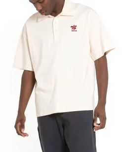 Stokes Records Polo - Dirty White