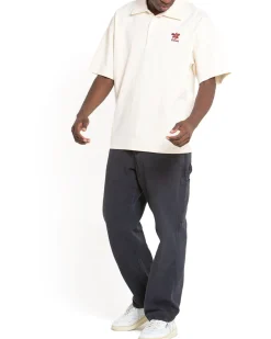 Stokes Records Polo - Dirty White