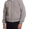 Thunder Suede Bomber - Dirty White