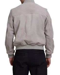 Thunder Suede Bomber - Dirty White