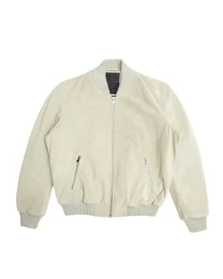 Thunder Suede Bomber - Dirty White