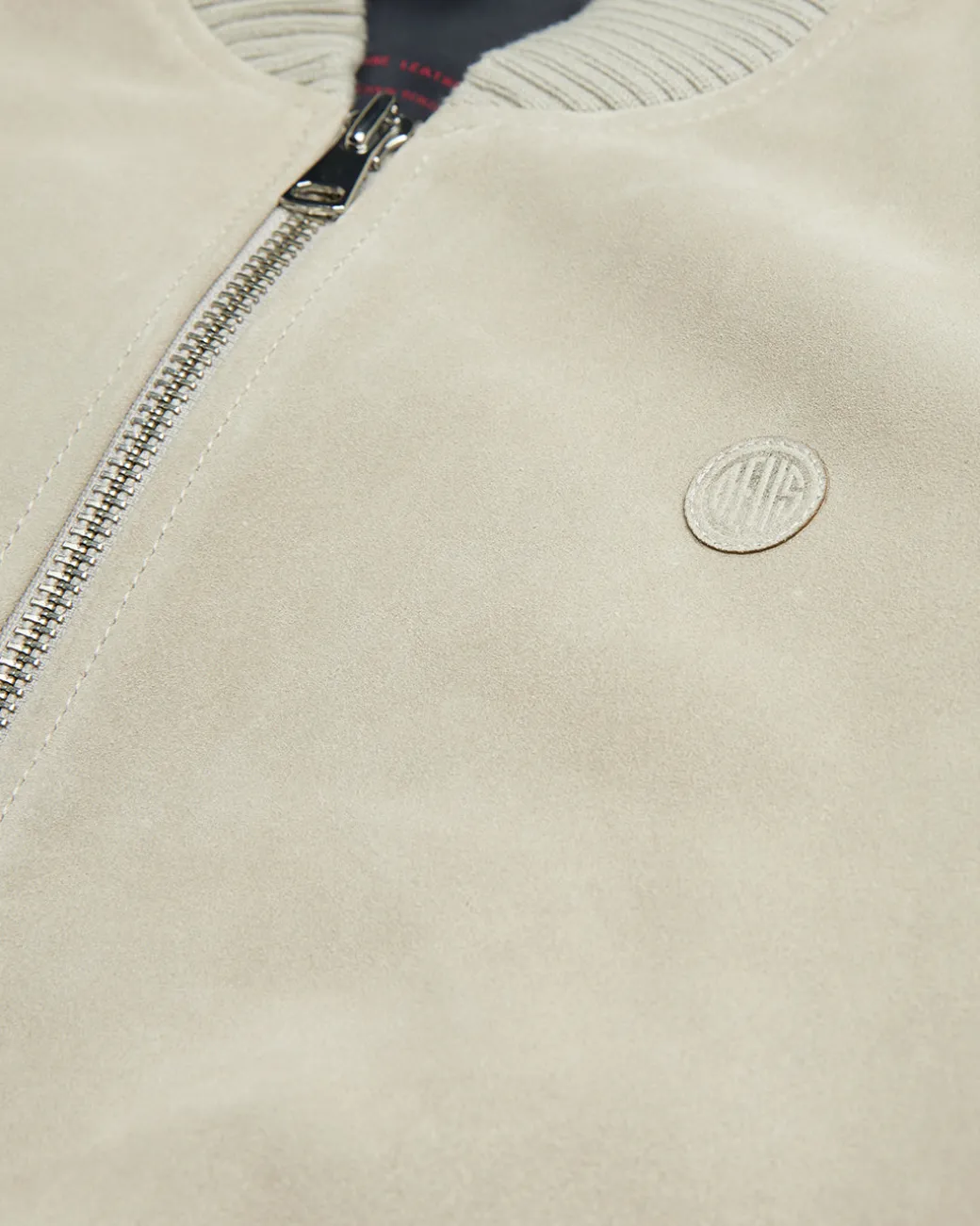 Thunder Suede Bomber - Dirty White