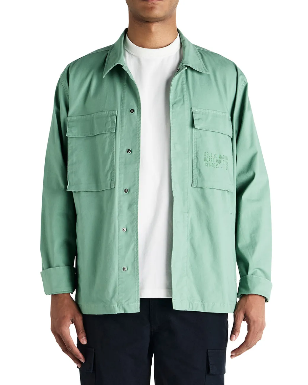 Tommy Poplin Surf Shirt - Shale Green