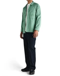 Tommy Poplin Surf Shirt - Shale Green