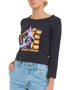 Unhenged Long Sleeve Top - Anthracite