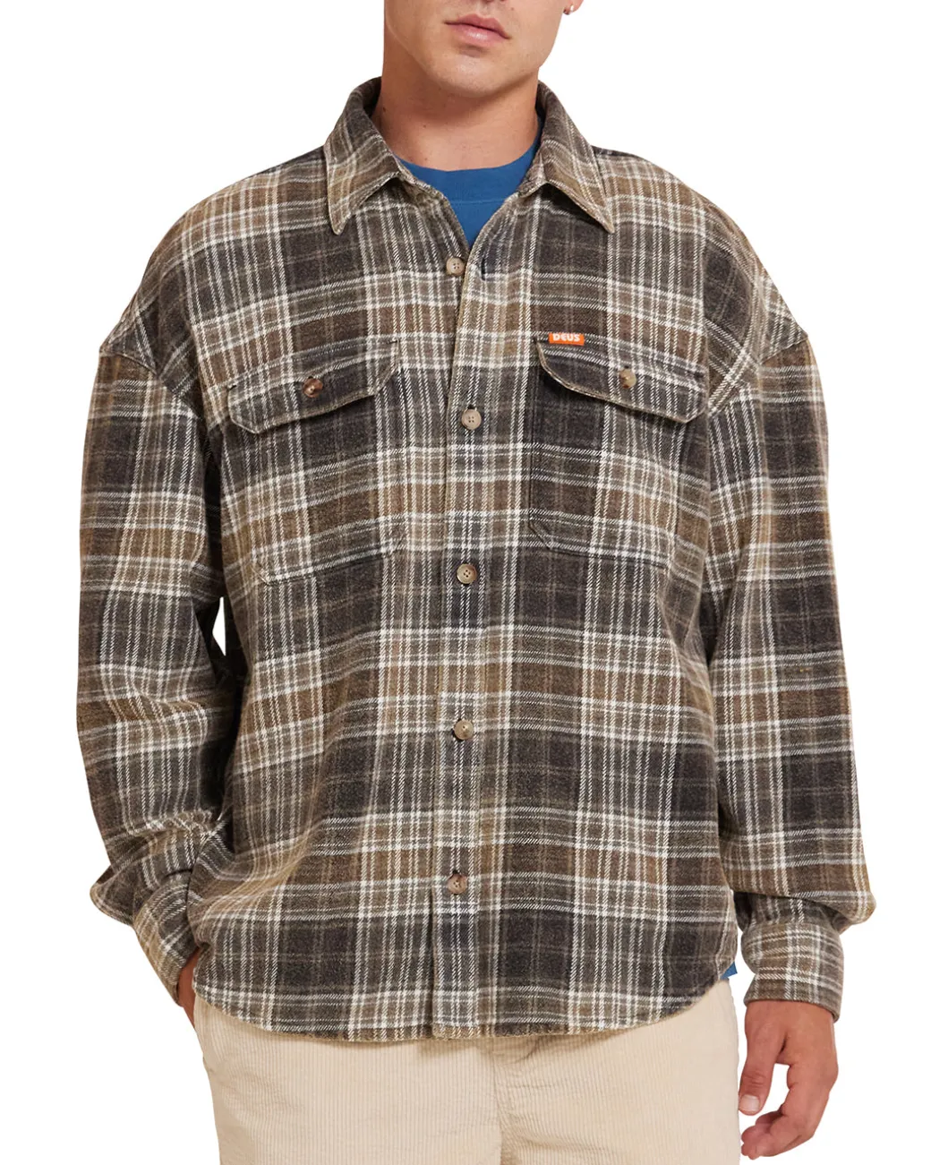 Vacay Check Shirt - Grey Check