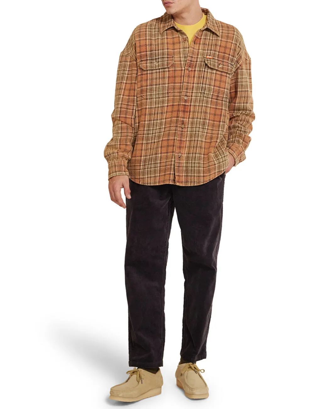 Vacay Check Shirt - Orange Check