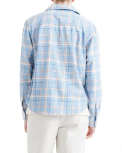 Vacay Check Shirt - Sky Blue