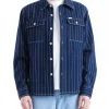 Vacay Stripe Denim Shirt - Indigo