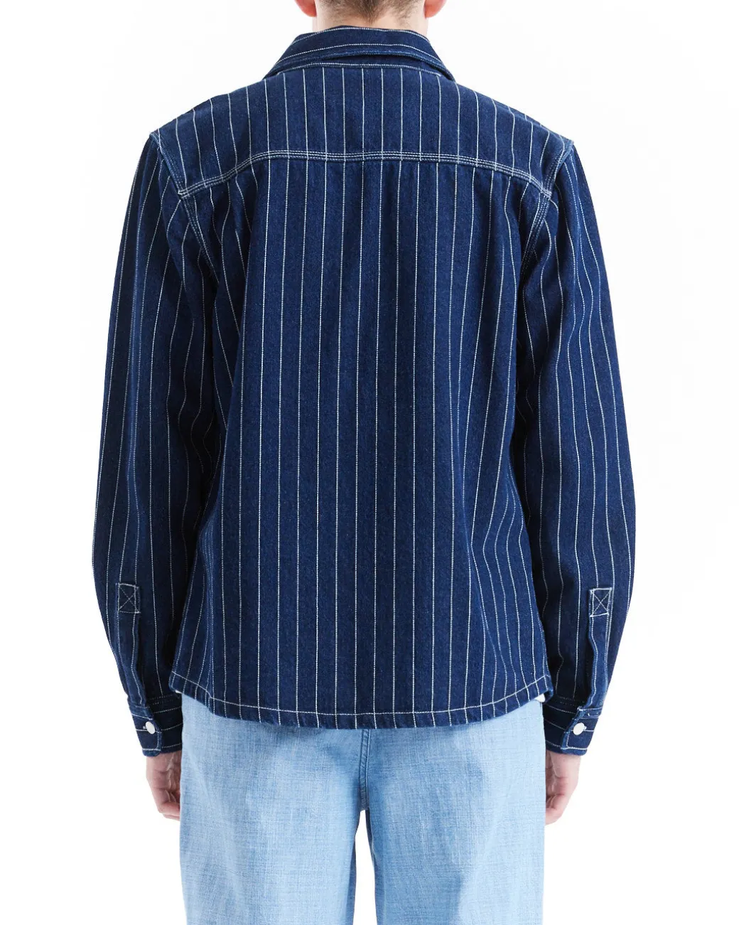 Vacay Stripe Denim Shirt - Indigo