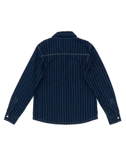Vacay Stripe Denim Shirt - Indigo