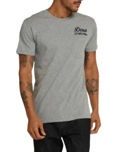 Venice Address Pocket Tee - Grey Marle