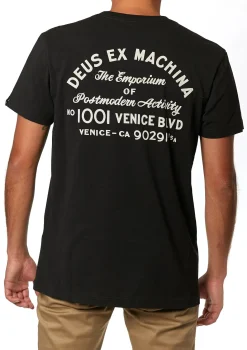 Venice Address Pocket Tee - Black