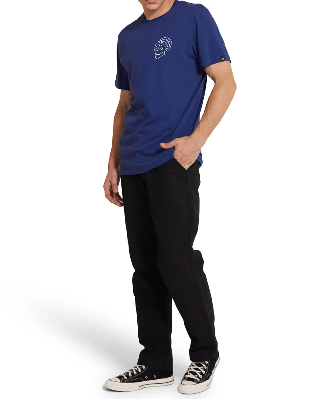 Venice Skull Tee - Mechanic Blue