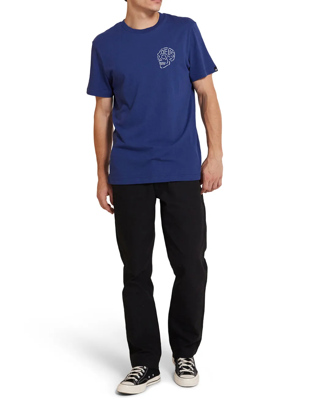 Venice Skull Tee - Mechanic Blue