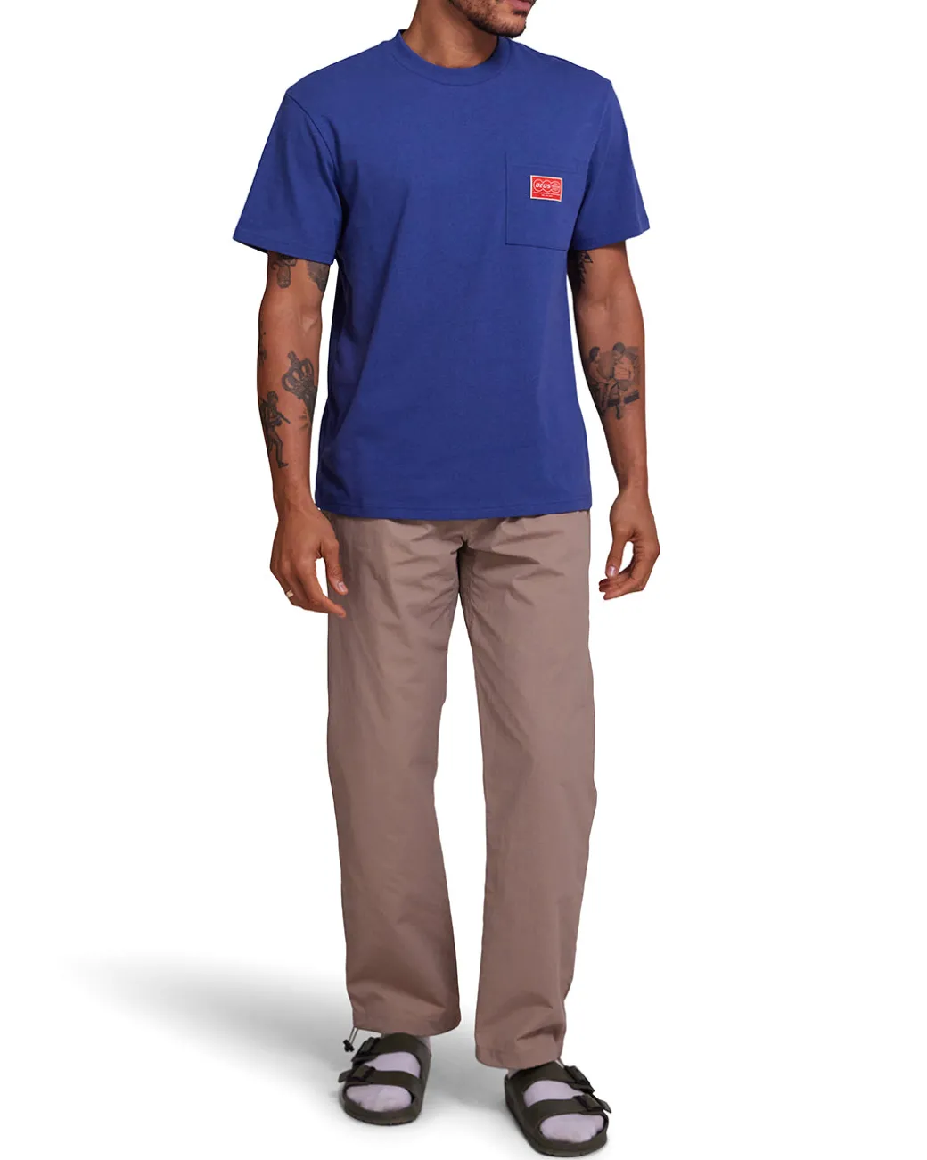 Venture Pocket Tee - Dusty Blue