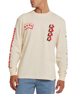 Way Off Long Sleeve Tee - Dirty White
