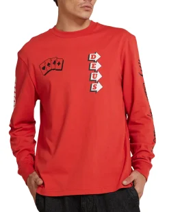 Way Off Long Sleeve Tee - Valiant Red